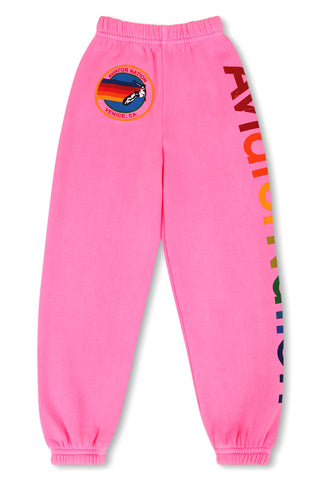 Aviator Nation - Kids Sweatpant - Neon Pink