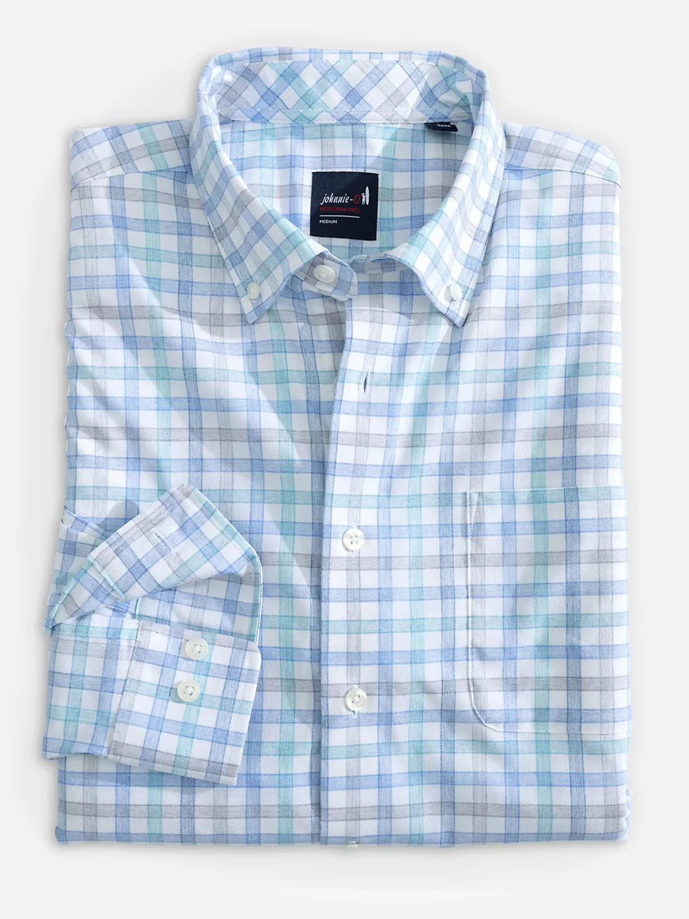 Johnnie O - Scull Performance Button-Down Shirt - Wake