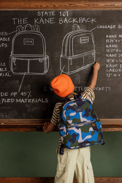 State- Kane Double Pocket Backpack- Camo
