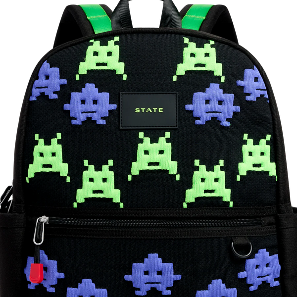 State - Kane Double Pocket Backpack - Space Invaders