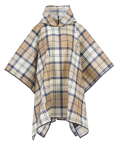 Barbour - Portree Tartan Poncho - Hessian/Navy