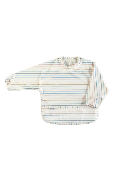 Loulou Lollipop - Long Sleeve Waterproof Bib Pastel Stripes