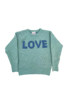 Love Daisy - Love Fluffy Pullover - Mint/Blue