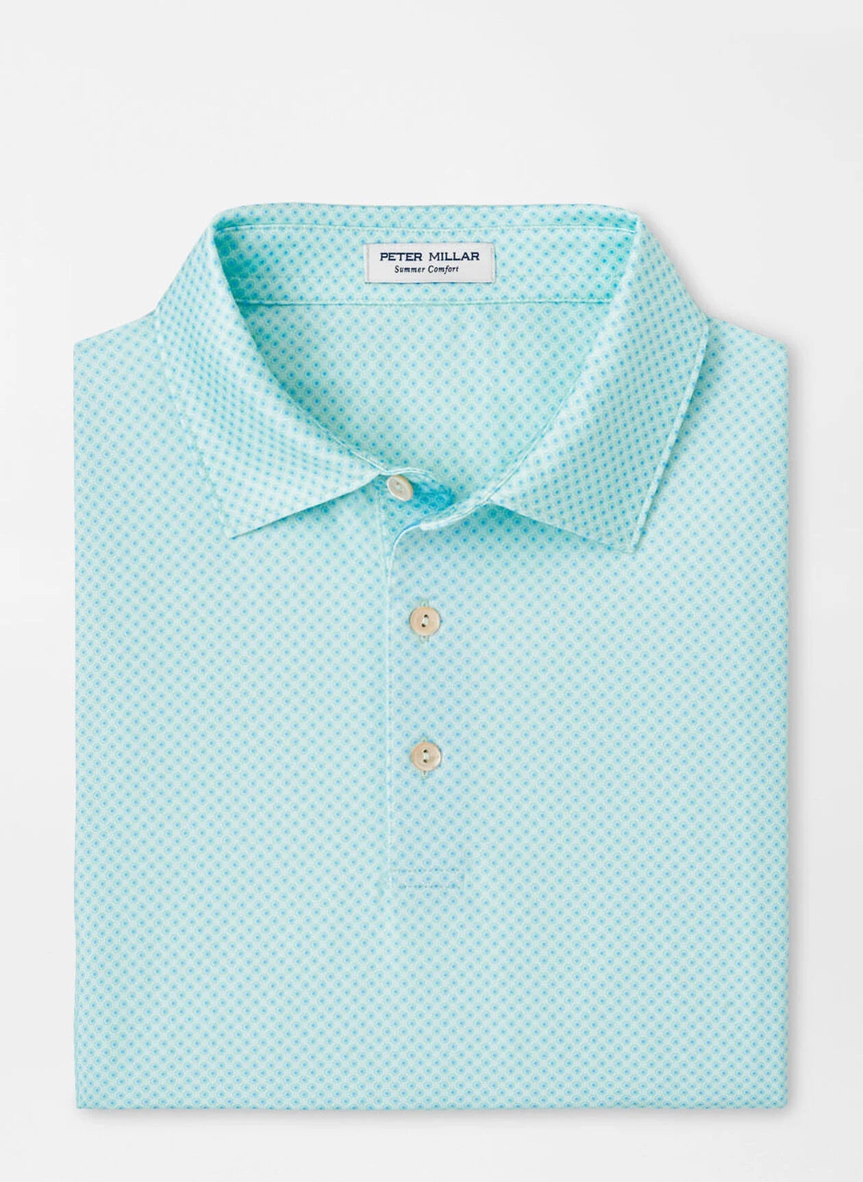 Peter Millar - Circle Geo Performance Jersey Polo - SEAGLASS