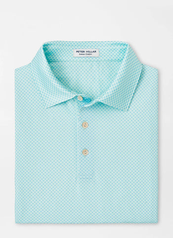 Peter Millar - Circle Geo Performance Jersey Polo - SEAGLASS