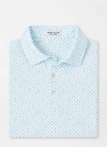 Peter Millar - Pina Skullada Performance Jersey Polo - Cottage Blue