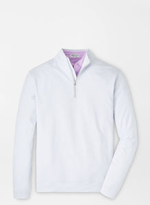 Peter Millar - Sugar Stripe Performance Quarter-Zip - British Grey