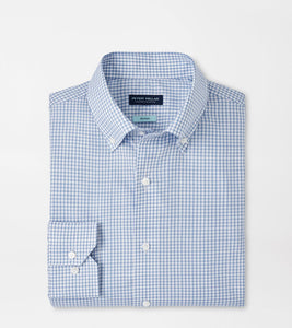 Peter Millar- Ludlow Cotton Sport Shirt- Brook Blue