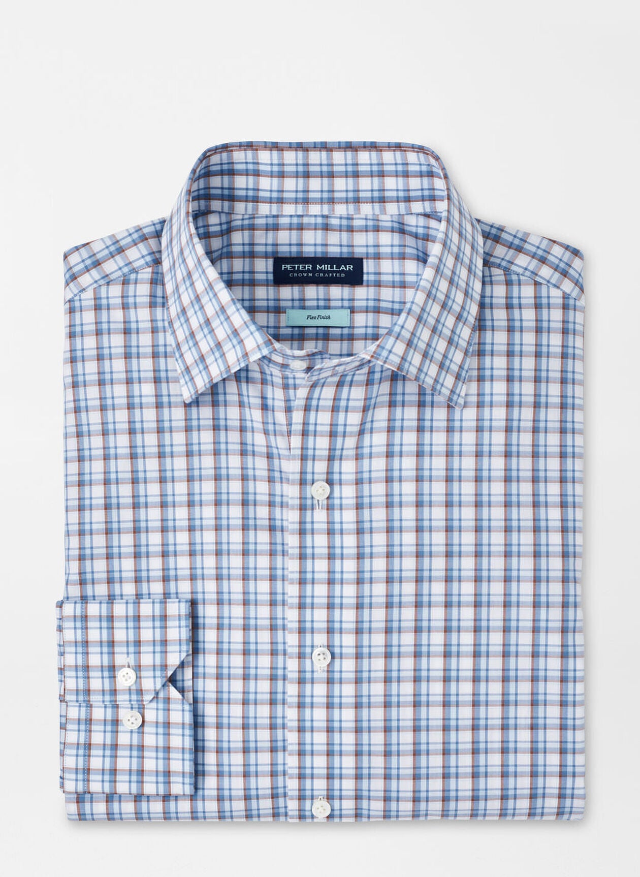 Peter Millar- Hogwill Cotton Sport Shirt- Brook Blue