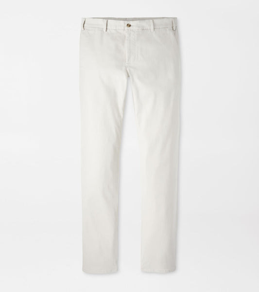 Peter Millar - Signature Sateen Flat Front Trouser - Stone