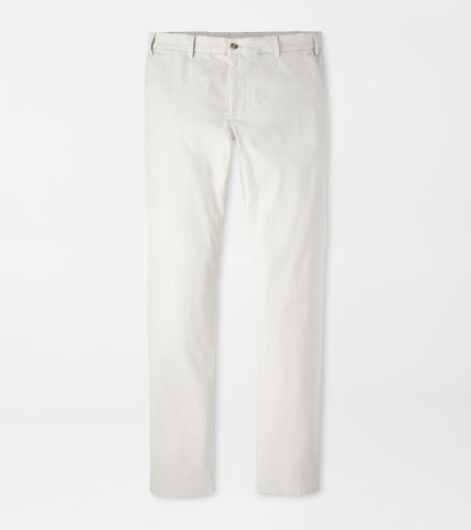 Peter Millar - Signature Sateen Flat Front Trouser - Stone
