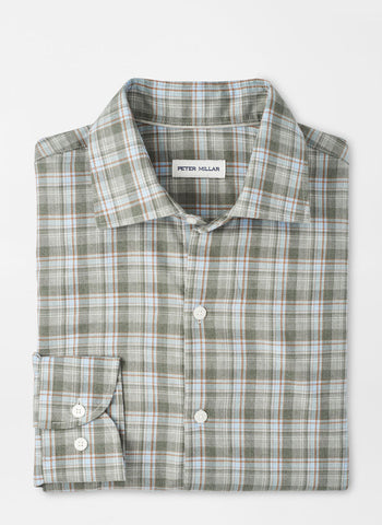 Peter Millar - Whitecap Performance Flannel Sport Shirt - Basil