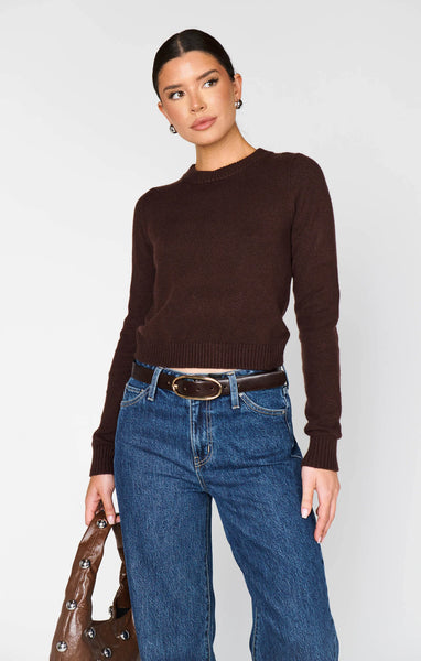 Show Me Your Mumu - Tuck In Sweater - Mocha Knit