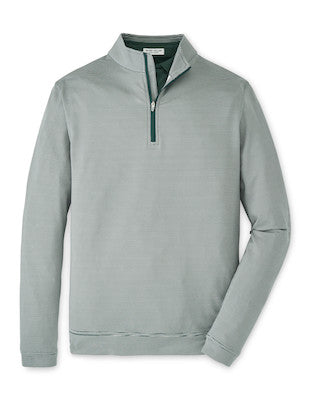 Peter Millar - Perth Sugar Stripe Performance Quarter-Zip - Nordic Pine