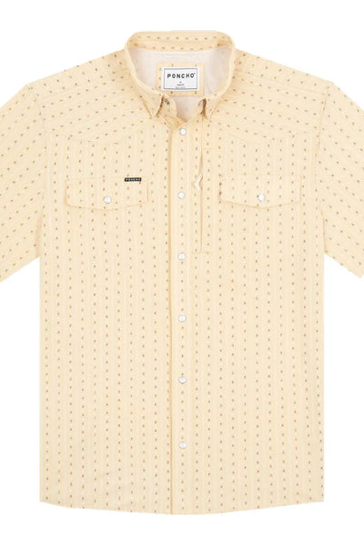 Poncho - The Liberty Bell - Tan Stars and Stripes Print