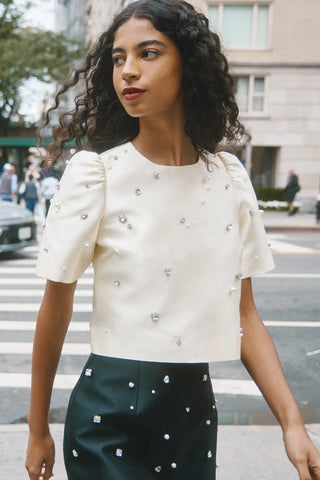 Hunter Bell - Olivia Top - Ivory