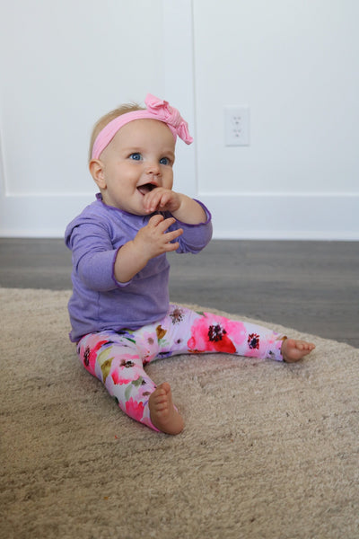 Yoga Baby - Pink Splash Leggings