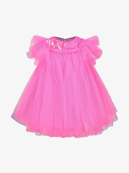 Missy X- Girls Bell Sequin Tulle Dress