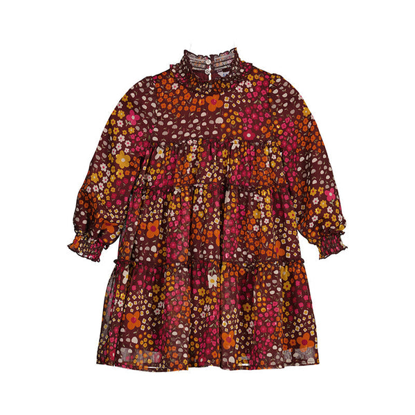 Mayoral - Printed Dress - Blackberry