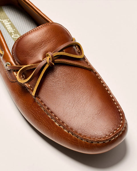 Johhnie-O - Leather Getaway Driver - Cognac