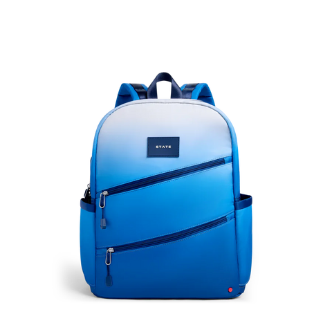 State - Kane Double Pocket Backpack - Blue Diagonal