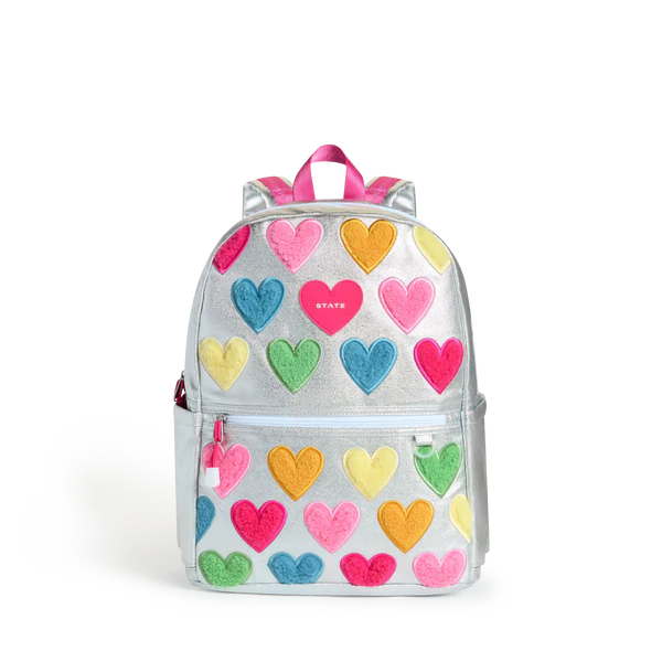 State - Kane Double Backpack - Happy Fuzzy Hearts