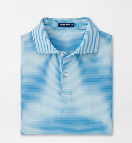 Peter Millar - M's Indigo Performance Jersey Polo Blue Frost