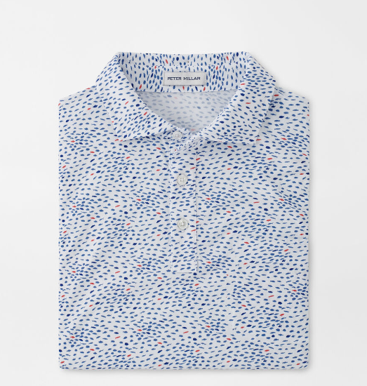 Peter Millar - M's Pilot Mill Ocean Traffic Print Polo TWLTB