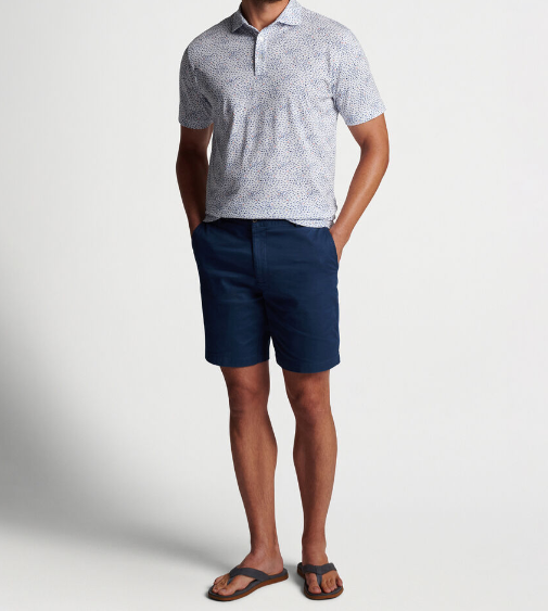 Peter Millar - M's Pilot Mill Ocean Traffic Print Polo TWLTB