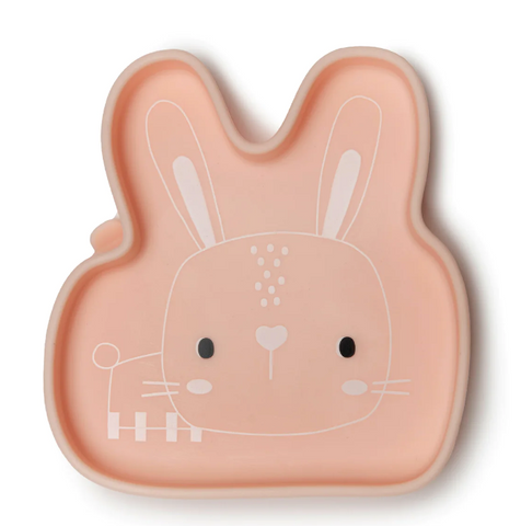 Loulou Lollipop - Silicon Snack Plate - Born to be Wild - Bunny