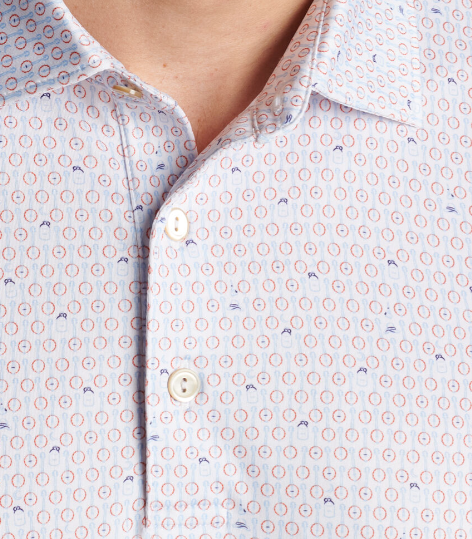 Peter Millar - Still Song Performance Jersey Polo - WHT