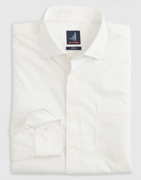 Johnnie-O - Tradd PREP-FORMANCE Button Up Shirt - White