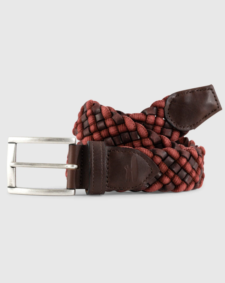 Johnnie-O - Braidly Belt - Malibu Red