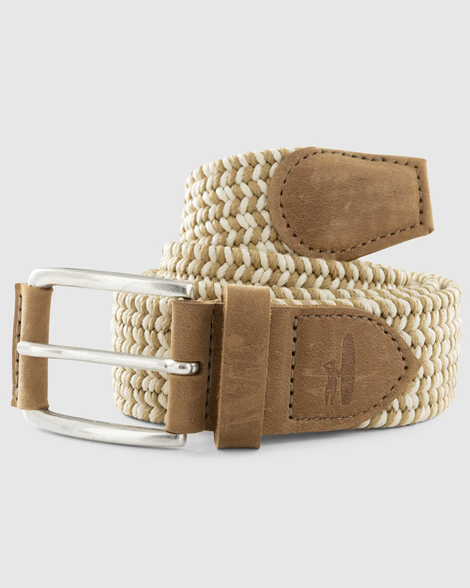 Johnnie-O - Cotton Stretch Belt - Wheat