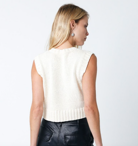 Olivaceous - Sweater Vest - Ivory