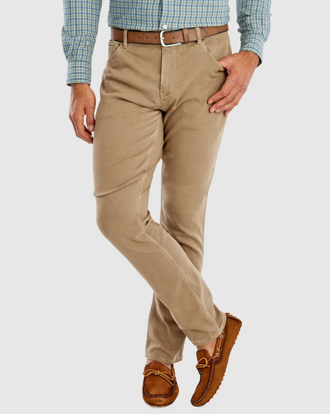 Johnnie-O - Terry Five Pocket Pant - Khaki