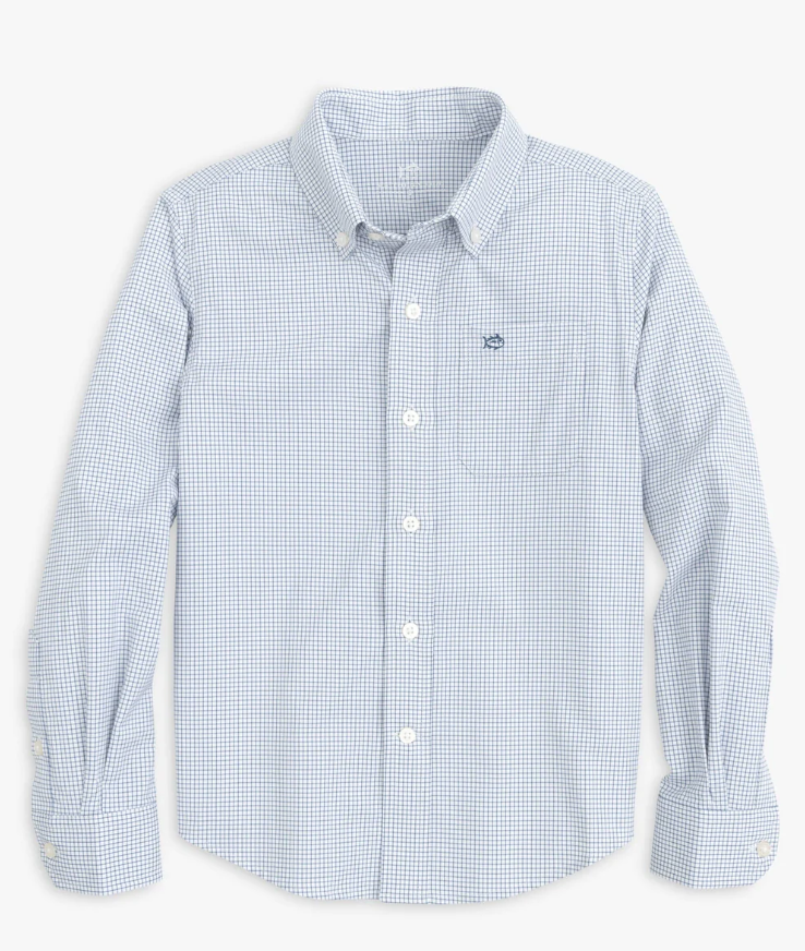 Southern Tide - Rosemont Tattersall Intercoastal Sport Shirt - Seven Seas