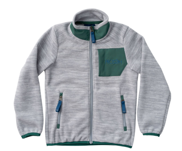 Prodoh - Colorblock Fleece Jacket - Oyster Mushroom