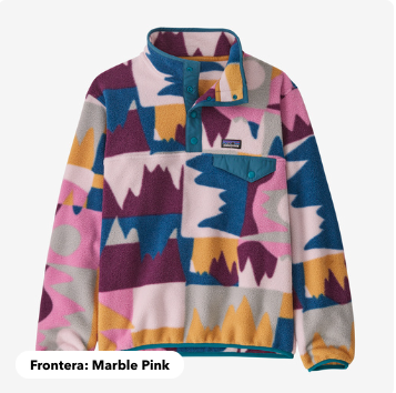 Patagonia - K's Synch Snap-T - Marble Pink