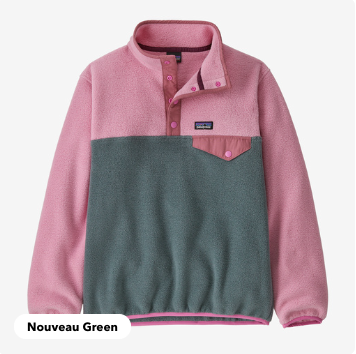 Patagonia - K's Synch Snap-T - Nouveau Green