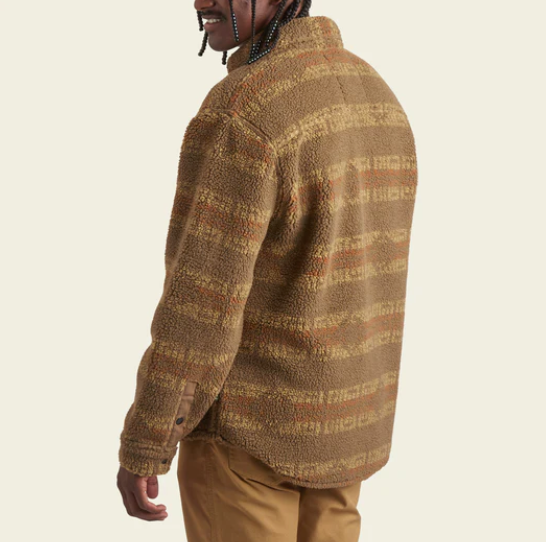 Howler Bros - Allegheny Fleece Overshirt - Mescal Stripe - Earth
