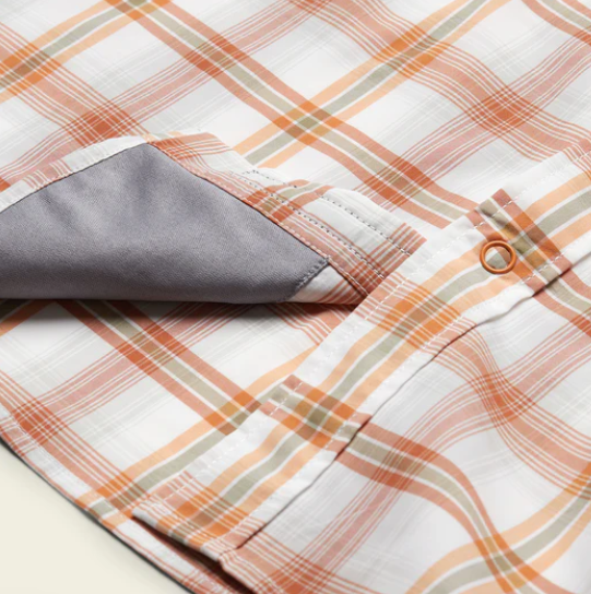 Howler bros - H Bar B Tech Long Sleeve - Leon Plaid - Clay