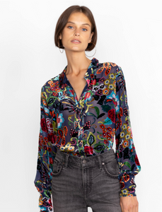 Johnny Was - Minto Burnout Yrene Blouse - Multi