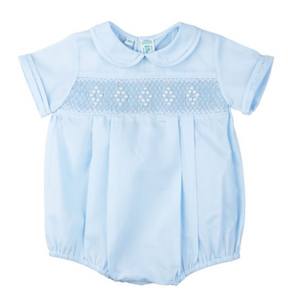 Feltman Brothers - Smocked Embroidered Diamond Creeper