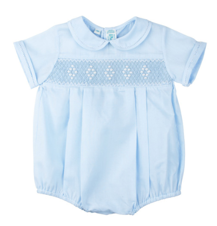 Feltman Brothers - Smocked Embroidered Diamond Creeper