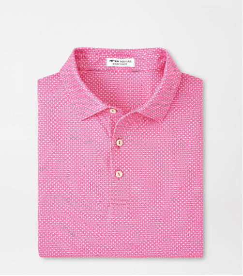 Peter Millar - Tessert Performance Jersey Polo - Pink Ruby