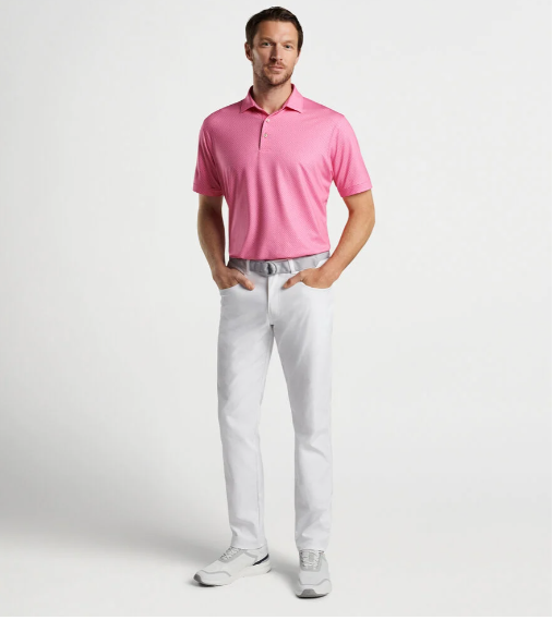 Peter Millar - Tessert Performance Jersey Polo - Pink Ruby