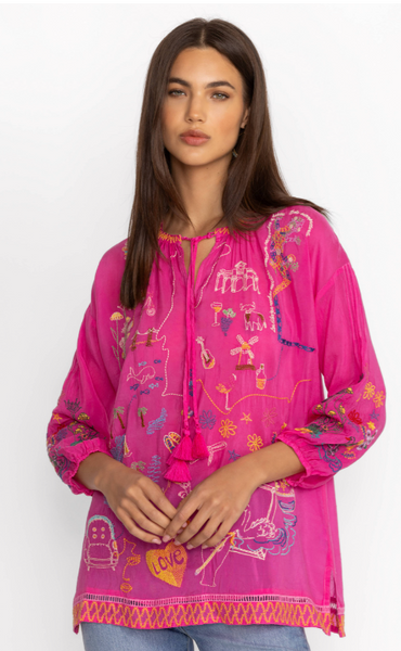 Johnny Was - Fuchsia Zadonia Blouse - Fatima