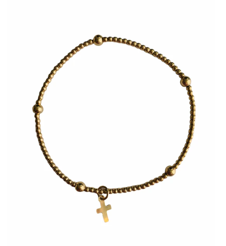 Loren - Ultimate Mini Silver Logo Cross Charm