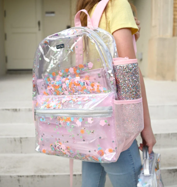 Packed Party - Flower Shop Confetti Clear Backpack